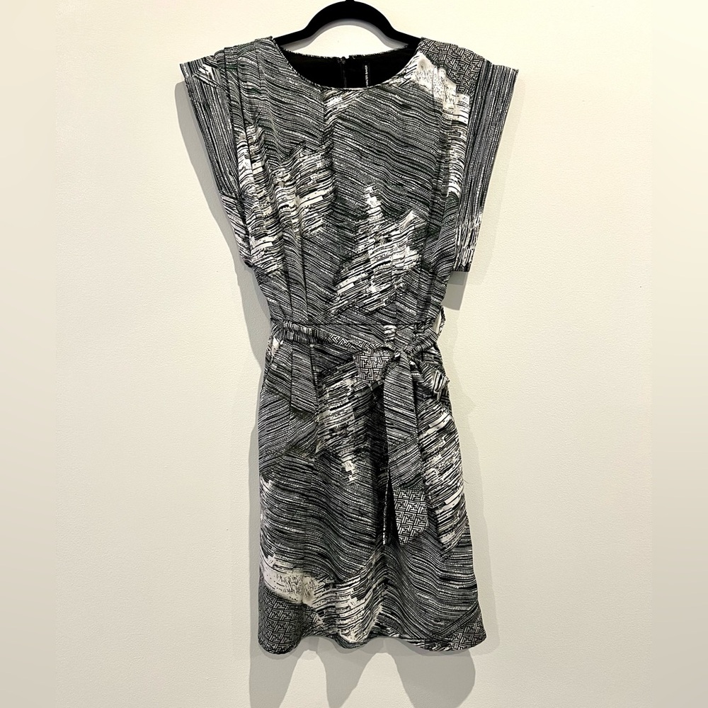 W118 by Walter Baker Black and White Sleeveless Short Dress With Pockets Size XS